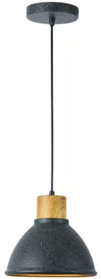 Tecnolite Lámpara Colgante Gloas I, Interiores, máx. 60W, Base E27, Negro - No Incluye Foco