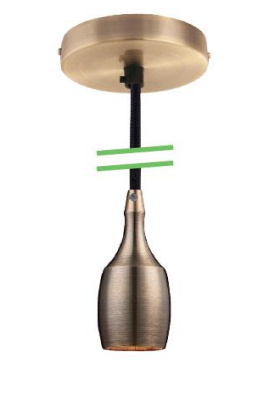 Tecnolite Lámpara para Techo 60SOCK103MVE27HA, Interiores, hasta 8.5W, Base E27, Hierro Antiguo, para Casa - No Incluye Foco