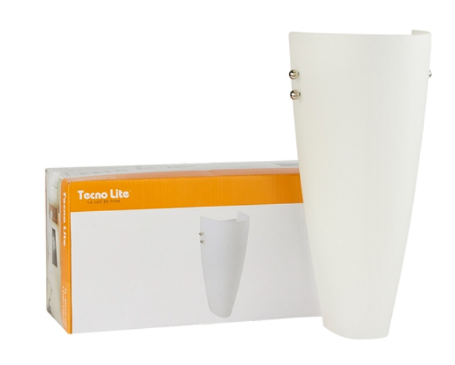 Tecnolite Lámpara para Pared Concordia, Interiores, Base E27, Blanco, para Casa - No Incluye Foco