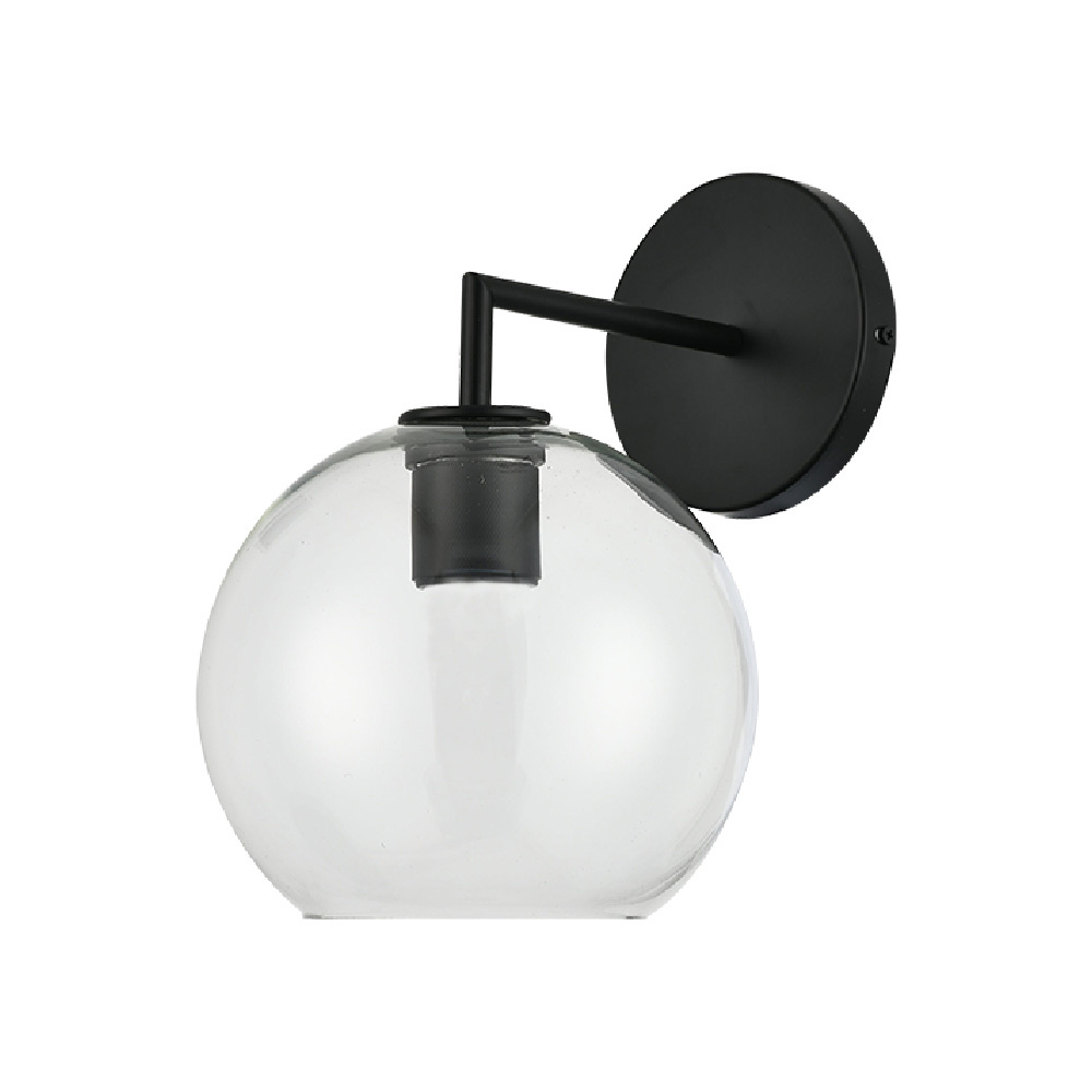 Tecnolite Lámpara para Pared Cordelia II, Interiores, hasta 60W, Base E27, Negro, para Casa - No Incluye Foco