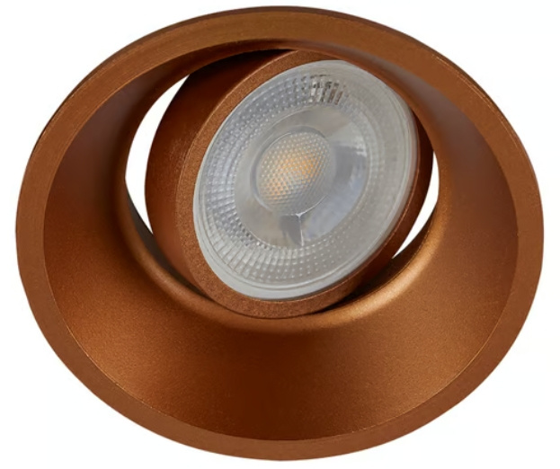 Tecnolite Lámpara para Techo Empotrable Rigel, Interiores, máx. 50W, Base GX5.3, Cobre - No Incluye Foco