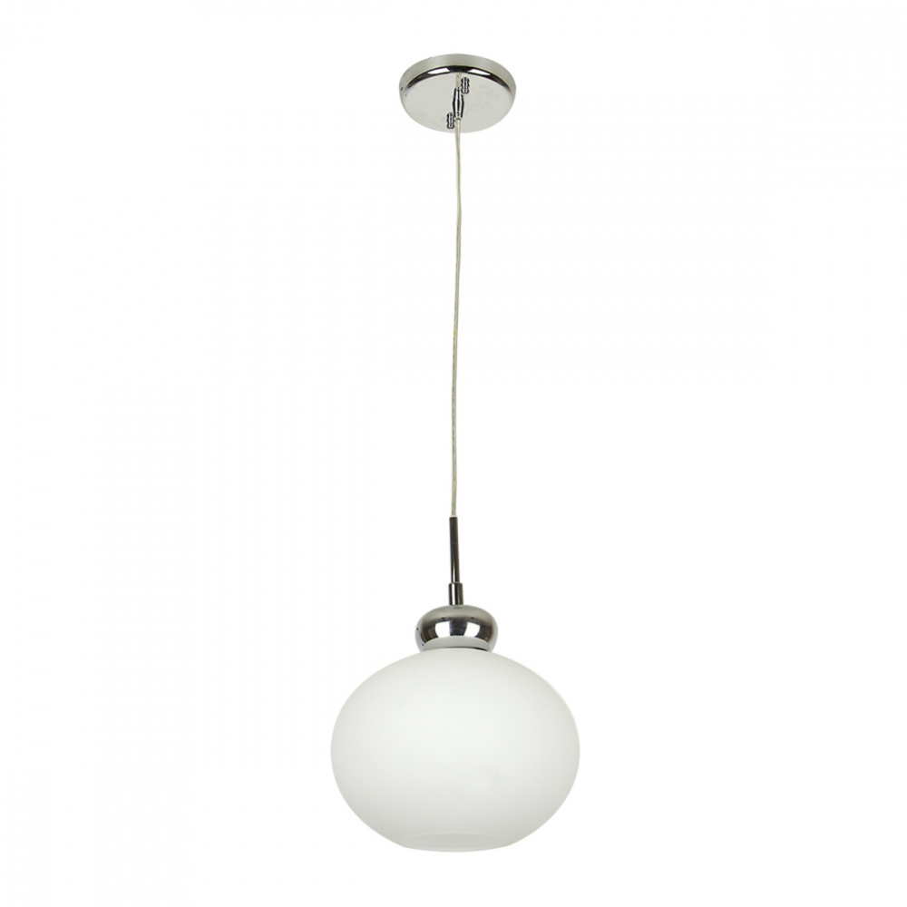 Tecnolite Lámpara Colgante Luxor, Interiores, 15W, Base E27, Cromo/Blanco, para Casa - No Incluye Foco