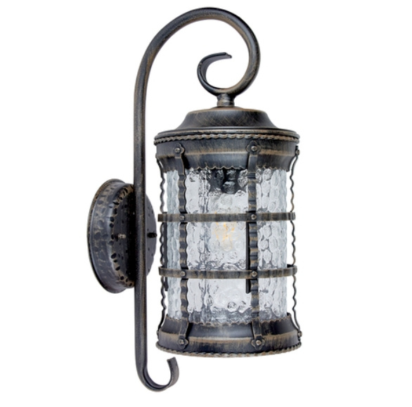 Tecnolite Lámpara Farol para Pared Terme, Exteriores, máx. 20W, Base E27, Bronce, para Casa - No Incluye Foco