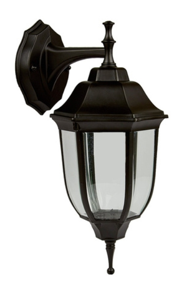 Tecnolite Lámpara Farol para Pared Salermo I, Exteriores, Base E27, máx. 60W, Negro, para Casa - No Incluye Foco