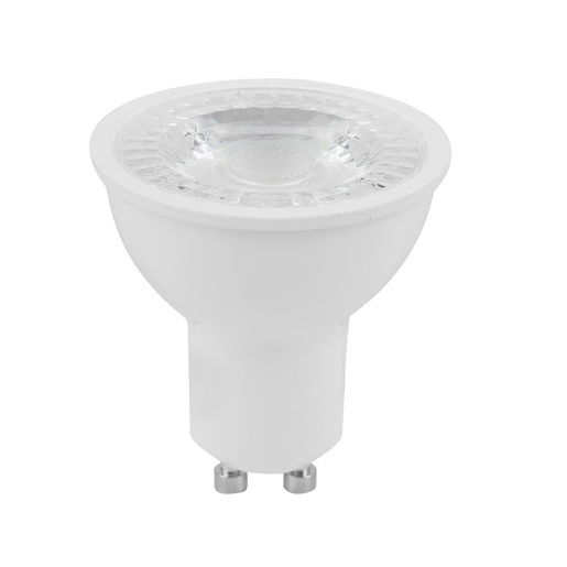 Tecnolite Foco LED GU10, Luz Cálida, Base GU10, 7W, 600 Lúmenes, Blanco, Equivale a un Foco Tradicional de 40W