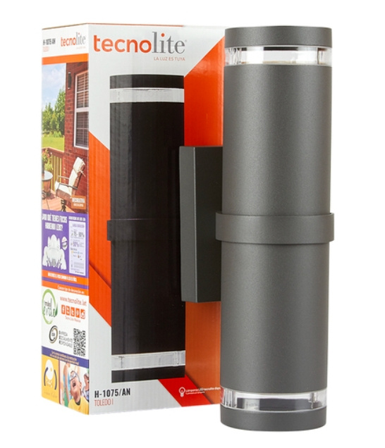 Compra Tecnolite Lámpara para Pared Toledo I, Negro, H1075/AN