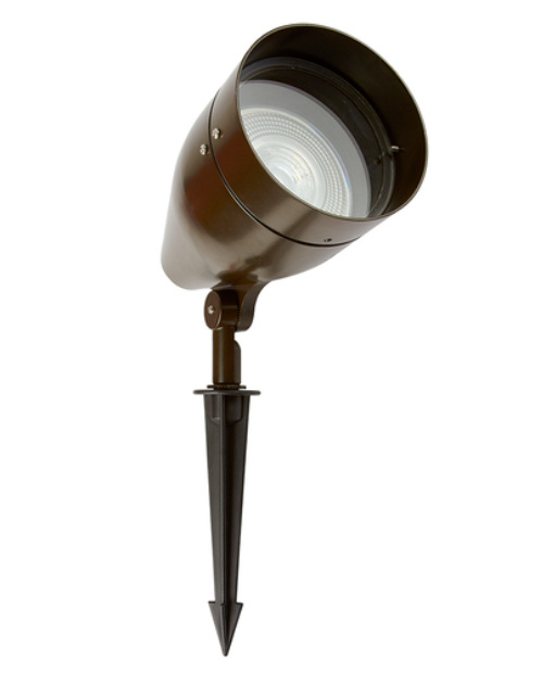 Tecnolite Reflector con Estaca Baco I, Base GX5.3, 90W, Café/Negro - No Incluye Foco