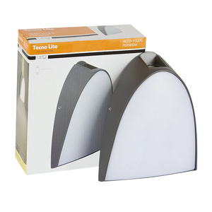 Tecnolite Lámpara LED para Pared Perseida, Exteriores, Luz Cálida, 16W, 600 Lúmenes, Gris, para Casa