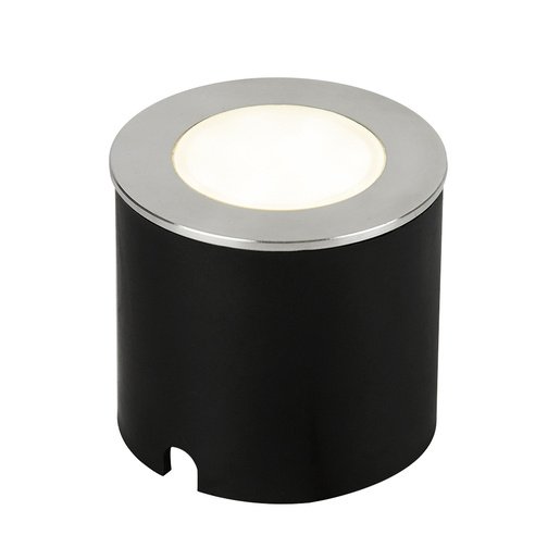 Tecnolite Lámpara LED para Piso Empotrable Anyama, Exteriores, Luz Fría, 1W, 10 Lúmenes, Negro/Plata