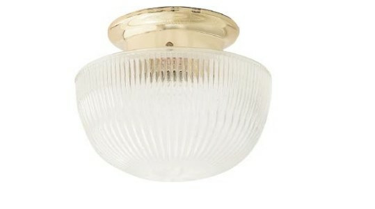 Tecnolite Lámpara para Techo PTL-1025/L, Interiores, máx. 15W, Base E27, Blanco/Dorado - No Incluye Foco