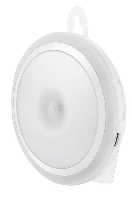 Tecnolite Lámpara LED con Sensor de Movimiento SM-LN-BAT, Luz Blanca Fría, 35 Lúmenes, Blanco, 4 Piezas