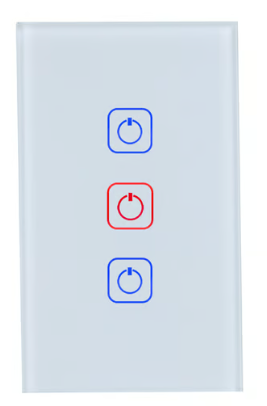 Tecnolite Interruptor de Luz Inteligente Creator M III, 3 Botones, Wi-Fi, Blanco