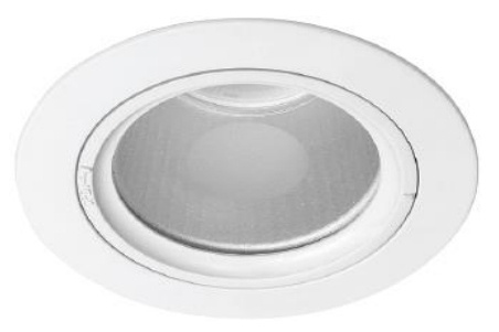 Tecnolite Lámpara para Techo YD-415/B, Interiores, máx. 50W, Base GX5.3, Blanco- No Incluye Foco