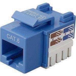 Compra TE Connectivity Jack Modular Categoría 6 UTP, RJ-45, Azul ...