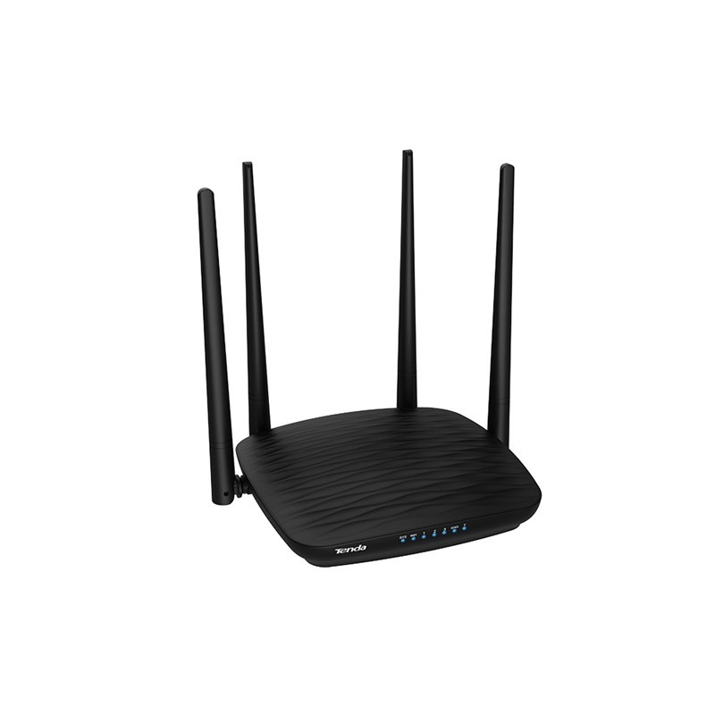 Router Tenda Fast Ethernet de Banda Dual MU-MIMO AC5 AC1200, Inalámbrico, 867Mbit/s, 4x RJ-45, 2.4/5GHz, Negro, 4 Antenas Externas de 6dBi