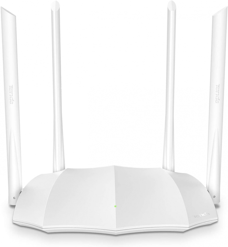 Router Tenda Fast Ethernet de Banda Dual MU-MIMO AC5 AC1200, Inalámbrico, 867Mbit/s, 4x RJ-45, 2.4/5GHz, Blanco, 4 Antenas Externas de 6dBi