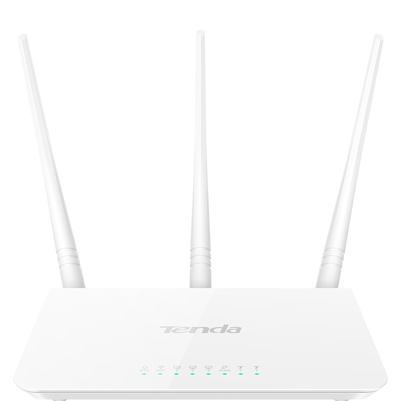 Router Tenda Fast Ethernet F3, Inalámbrico, 300Mbit/s, 4x RJ-45, 2.4GHz, 3 Antenas Externas de 5dBi