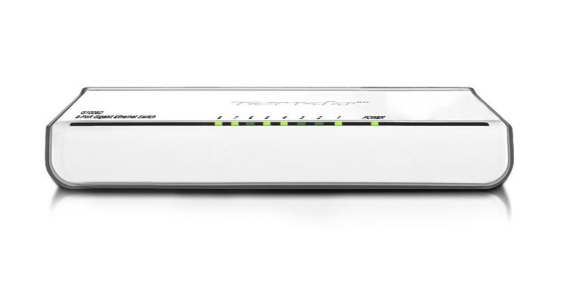 Switch Tenda Gigabit Ethernet G1008D, 10/100/1000Mbps, 16Gbit/s, 8 Puertos, 8000 Entradas