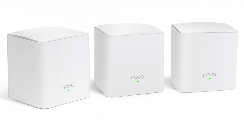 Router Tenda con Sistema de Red Wi-Fi en Malla MW5c, 1200Mbit/s, 2.4/5GHz, 3 Antenas Internas - 3 Piezas