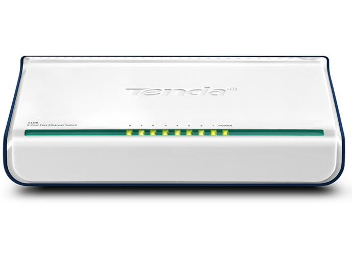 Switch Tenda Fast Ethernet Mini S108, 10/100Mbps, 8 Puertos – No Administrable