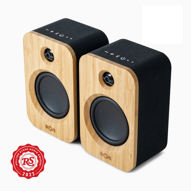 House Of Marley Bocina EM-JA019-SBB, Bluetooth, Inalámbrico, 15W RMS, USB, Negro/Madera