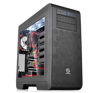 Gabinete Thermaltake Core V51 con Ventana, Midi-Tower, ATX/micro-ATX, sin Fuente, Negro