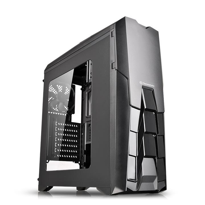Gabinete Gamer Thermaltake Versa N25 con Ventana, Midi-Tower, ATX/micro-ATX/mini-iTX, USB 2.0/3.0, sin Fuente, Negro