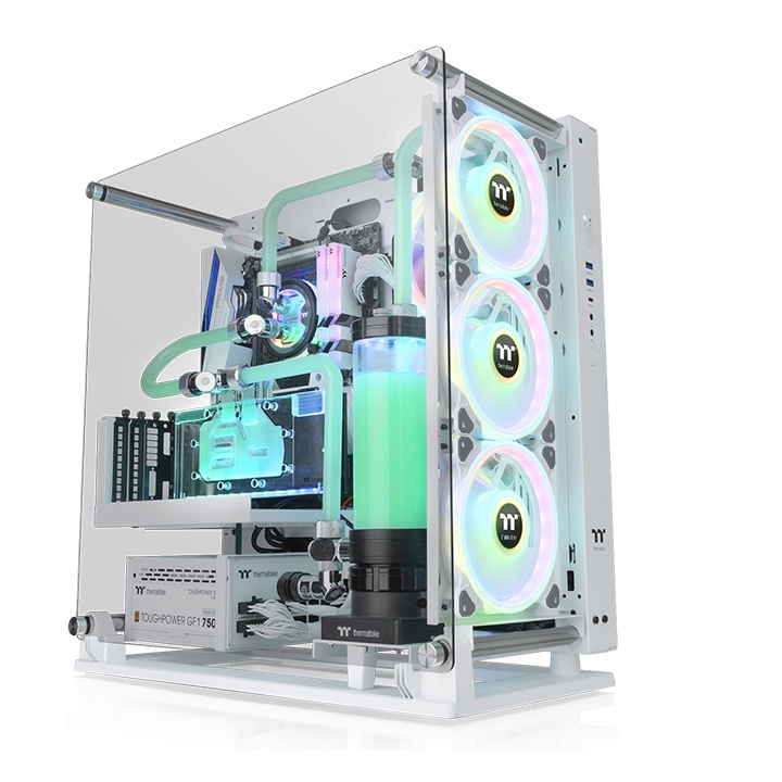 Gabinete Thermaltake Core P3 TG Pro Snow, Midi-Tower, ATX/EATX/Micro-ATX/Mini-ITX, USB 3.0, sin Fuente, sin Ventiladores Instalados, Blanco