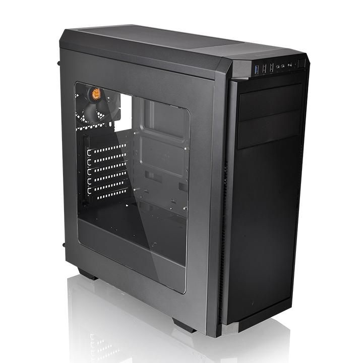 Gabinete Thermaltake V100 Window con Ventana RGB, Midi Tower, ATX, USB 2.0/3.0, sin Fuente, Negro
