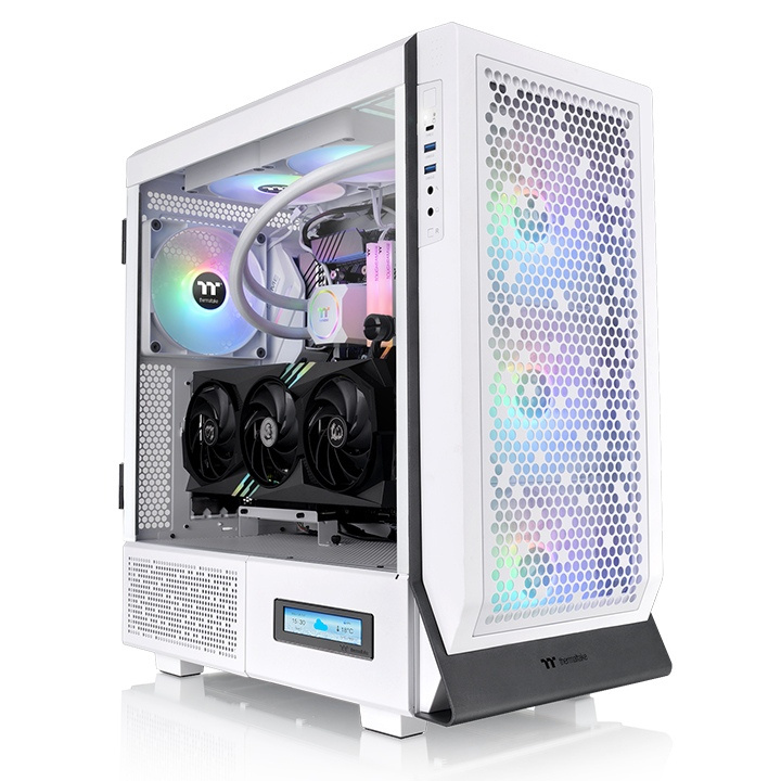 Gabinete Thermaltake Ceres 500 TG ARGB Snow, Midi-Tower, ATX/EATX/Micro-ATX/Mini-ITX, USB 3.0, sin Fuente, 4 Ventiladores Instalados, Blanco