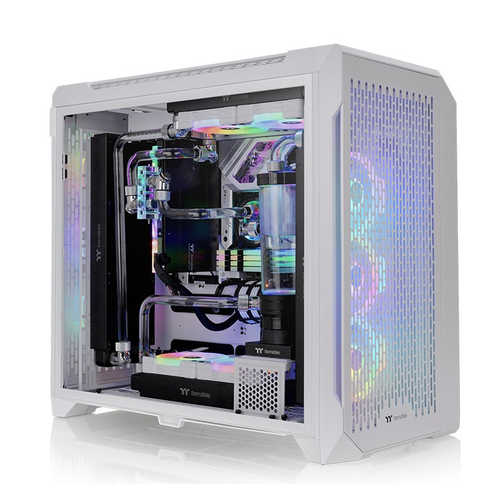 Gabinete Thermaltake CTE C750 Air Snow con Ventana, Full Tower, ATX/EATX/Micro-ATX/Mini-ITX, USB 3.0/3.2, sin Fuente, 3 Ventiladores Instalados, Blanco
