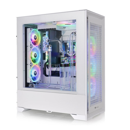 Gabinete Thermaltake CTE T500 Air Snow, Full Tower, ATX/EATX/Micro-ATX/Mini-ITX, USB 3.0, sin Fuente, 3 Ventiladores Instalados, Blanco