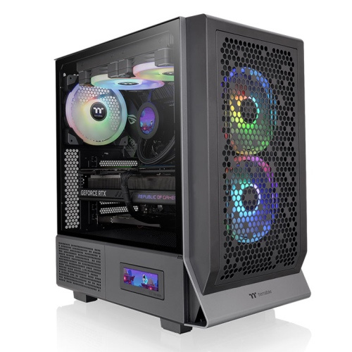 Gabinete Thermaltake Ceres 300 TG ARGB, Midi-Tower, ATX/EATX/Micro-ATX/Mini-ITX, USB 3.0, sin Fuente, 3 Ventiladores Instalados, Negro