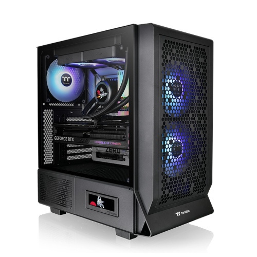 Gabinete Thermaltake Ceres 330 TG ARGB, Midi-Tower, ATX/EATX/Micro-ATX/Mini-ITX, USB 3.0, sin Fuente, 3 Ventiladores Instalados, Negro