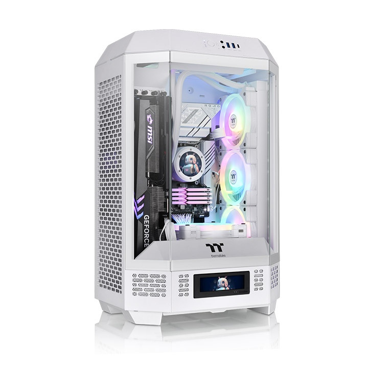 Gabinete Thermaltake The Tower 300, Micro-Tower, Micro-ATX/Mini-ITX, USB 3.0, sin Fuente, 2 Ventiladores Instalados, Blanco