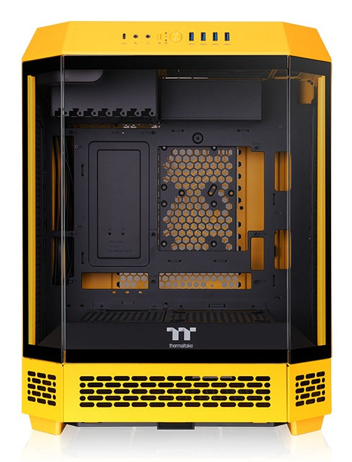 Gabinete Thermaltake The Tower 600 Bumblebee, Midi-Tower, ATX/Micro-ATX/Mini-ITX, USB 3.0, sin Fuente, 2 Ventiladores Instalados, Amarillo