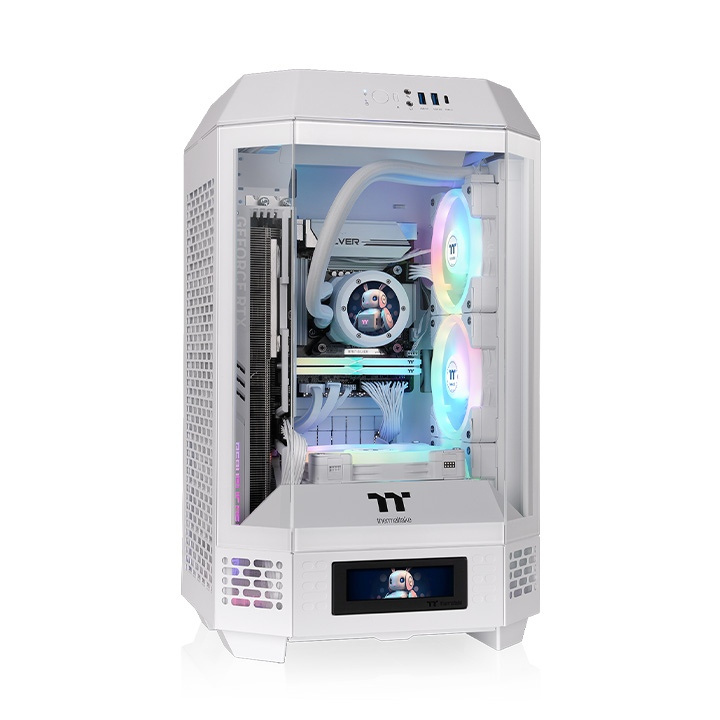 Gabinete Thermaltake Tower 250 Snow, Mini-Tower, Mini-ITX, USB 3.0, sin Fuente, 2 Ventiladores Instalados, Blanco