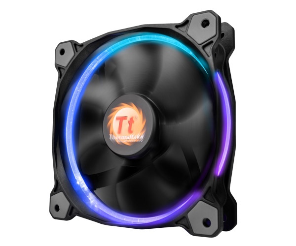 Ventilador Thermaltake Riing 14 LED RGB 256 Colores, 140mm, 800-1400RPM, Negro