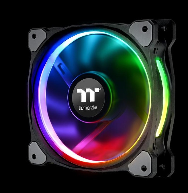 Ventilador Thermaltake Riing Plus LED RGB, 120mm, 500-1500RPM, Multicolor - 3 Piezas