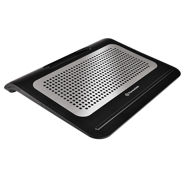 Thermaltake Base Enfriadora Massive A22 para Laptop 17", con 2 Ventiladores, 1650RPM, Negro
