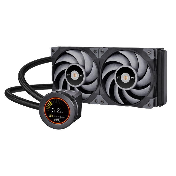 Thermaltake TOUGHLIQUID Ultra 240 Enfriamiento Líquido para CPU, 2x 120mm, hasta 2500RPM, Negro 