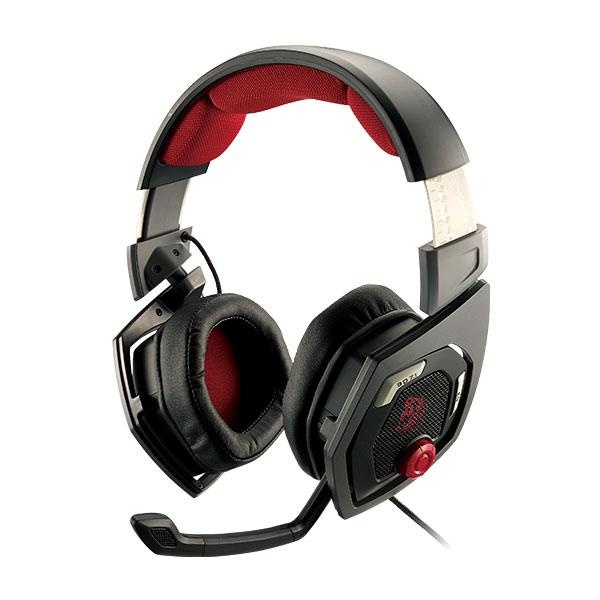 Tt eSports Audífonos Gamer Shock 3D 7.1, Alámbrico, 2 Metros, Negro/Rojo