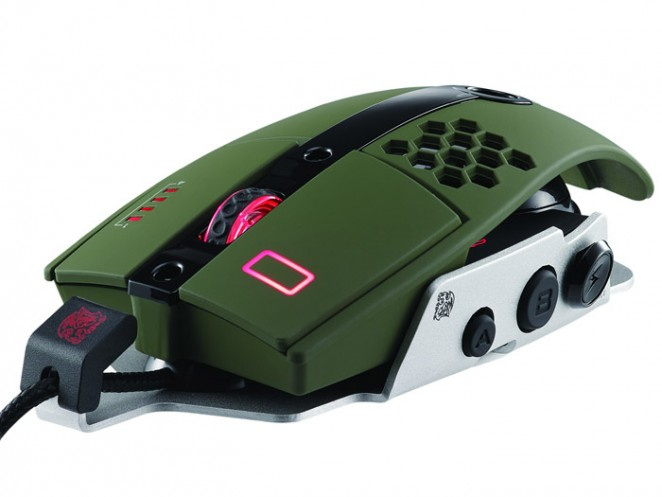 Mouse Gamer Tt eSPORTS Láser Level 10 M, Alámbrico, USB, 8200DPI, Verde