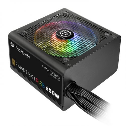 Fuente de Poder Thermaltake Smart BX1 RGB 80 PLUS Bronze, 24-pin ATX, 120mm, 650W