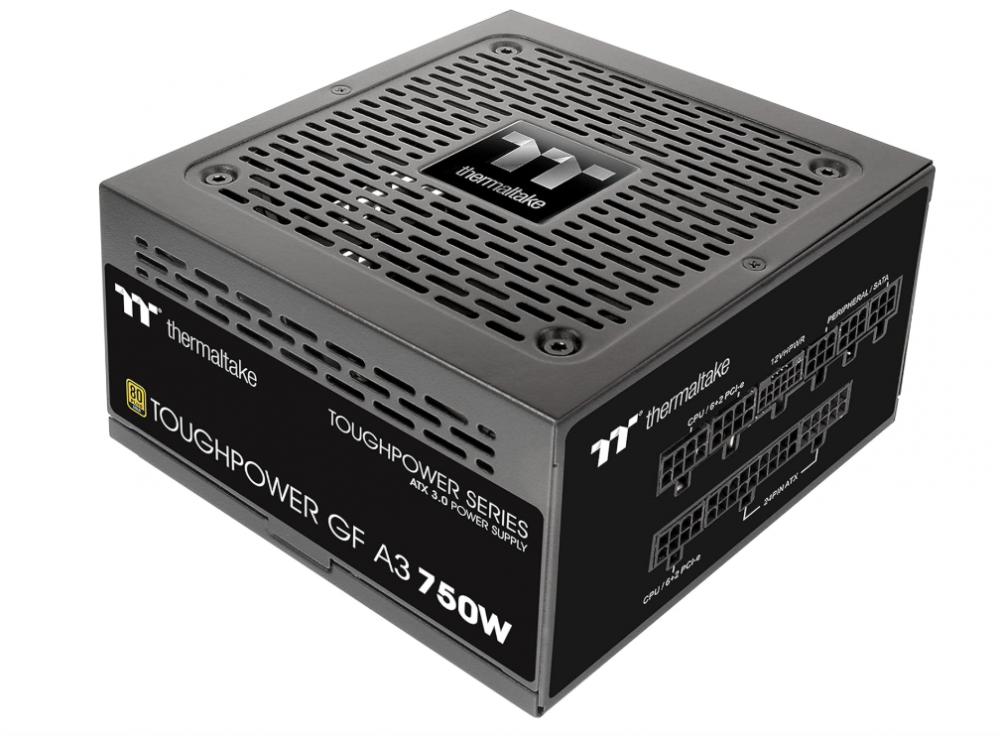 Fuente de Poder Thermaltake Toughpower GF A3 80 PLUS Gold ATX, Modular, 24-pin ATX, 120mm, 750W