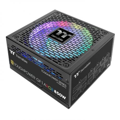 Fuente de Poder Thermaltake Toughpower GF1 ARGB 80 PLUS Gold, Modular, 24-pin ATX, 140mm, 850W 