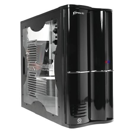 Gabinete Thermaltake Soprano RS101 con Ventana, Micro-Tower, ATX/micro ATX, USB 2.0, sin Fuente, Negro/Naranja