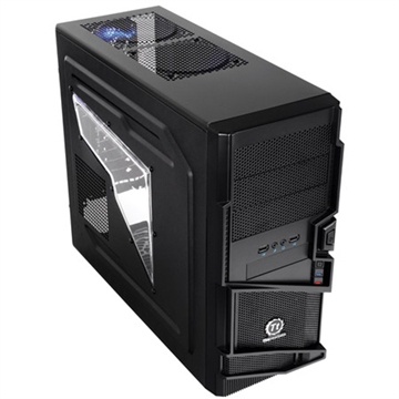 Gabinete Thermaltake Commander MS-I con Ventana, Midi-Tower, ATX/micro-ATX, USB 2.0/3.0, sin Fuente, Negro