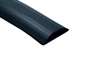 Thorsman Canaleta Flexible de PVC 2.5 Metros, Negro