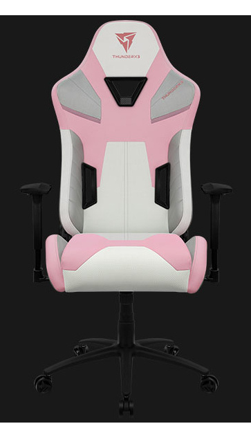 ThunderX3 Silla Gamer X3 TC5 MAX, hasta 150Kg, Blanco/Rosa